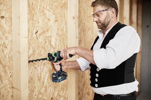 FESTOOL Akumulátorový príklepový vŕtací skrutkovač QUADRIVE TPC 18/4 Basic-Set/XL - 578832