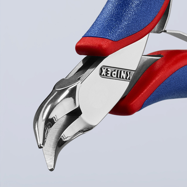 KNIPEX 35 42 115 SB kliešte pre elektroniku s prevlečným kĺbom s multi-komponentnými úchopmi 115 mm