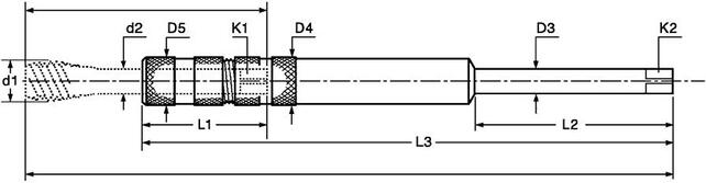 FORTIS Predĺženie závitníkov veľ. 5 70 / 230mm Fortis