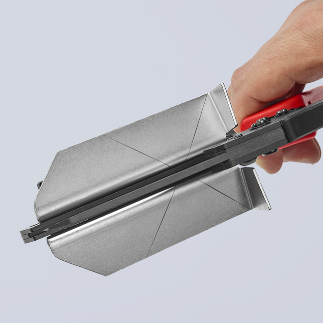 KNIPEX 95 02 21 Nožnice na vinyl tiež pre káblové kanály s multi-komponentnými úchopmi leštené 275 m