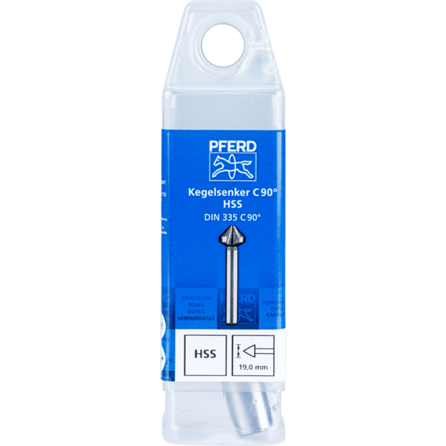 PFERD TOOLS Vrtacie a ponorné nástroje KES HSS DIN 335 C90° 19,0