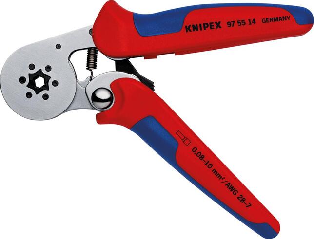 KNIPEX Kliešte krimpovacie 0,08-10mm2 samonastaviteľné bočné / 975514 Knipex