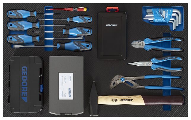 GEDORE TS-173 Asortiment náradia v vložkách CT 173 - čiastočný