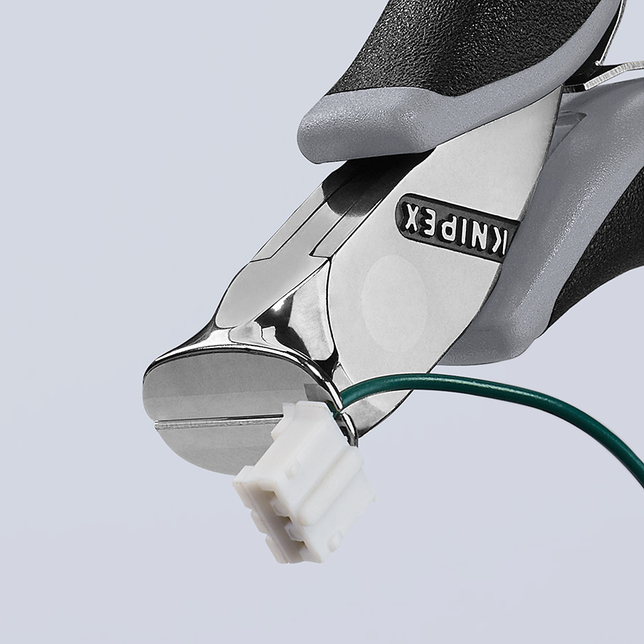 KNIPEX 64 02 115 ESD Čelné cvikacie kliešte ESD pre elektroniku s multi-komponentnými úchopmi 115 mm