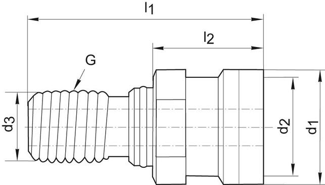 FORMAT Čap uťahovací Ott SK40 M16 s otvorom Format