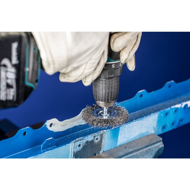 PFERD TOOLS Kolesové kefy s nasadeným hriadeľom POS RBU 7015/6 INOX 0,30 (1)