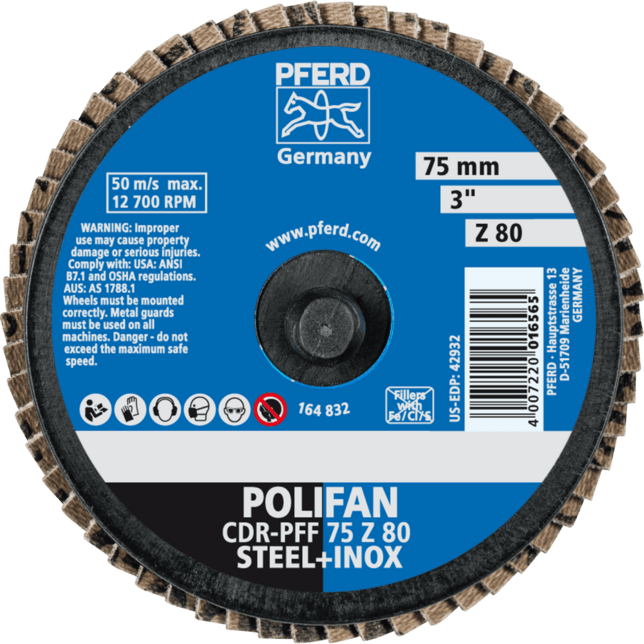 PFERD TOOLS COMBIDISC Brúsky CDR PFF 75 Z 80