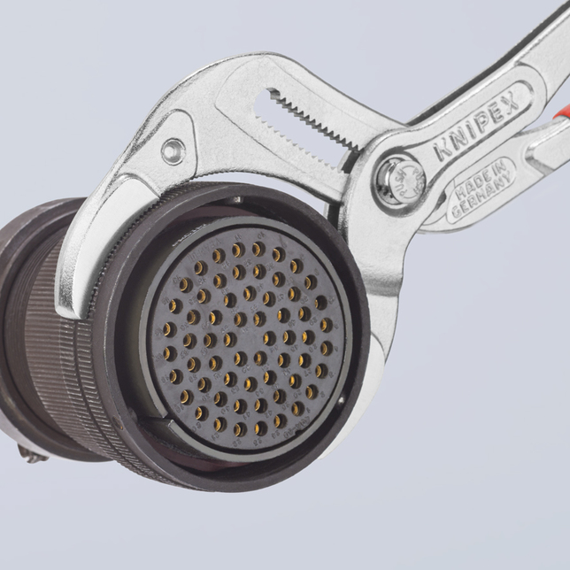 KNIPEX 81 03 250 Kliešte na sifóny a konektory s protišmykovým plastovým povrchom pochrómované 250 m