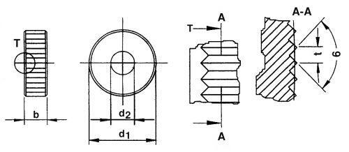 Koliesko radlovacie 25x1,0x6mm typ AA PM DIN403 QUICK