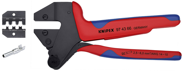 KNIPEX 97 43 66 Systémové lisovacie kliešte pre vymeniteľné lisovacie čeluste Kliešte na krimpovací 