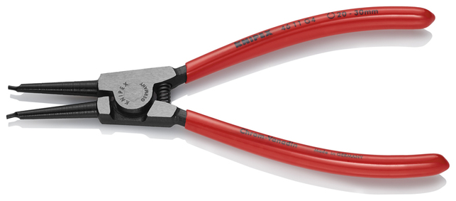 KNIPEX 46 11 G4 Kliešte na poistné krúžky na uchopenie krúžkov na hriadeľoch poplastované čierne atr