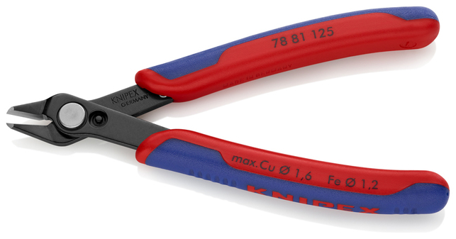 KNIPEX 78 81 125 SB Electronic Super Knips® s multi-komponentnými úchopmi leštené 125 mm