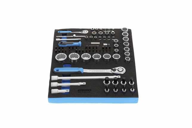 GEDORE TS CT2-D19-D20 Sada nástrčných kľúčov 1/4"+1/2" v module 2/4 Check-Tool