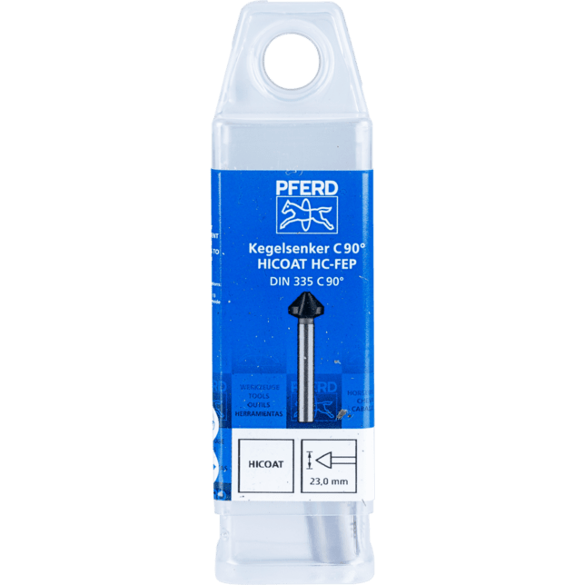 PFERD TOOLS Vrtacie a ponorné nástroje KES HSS DIN 335 C90° HC-FEP 23,0