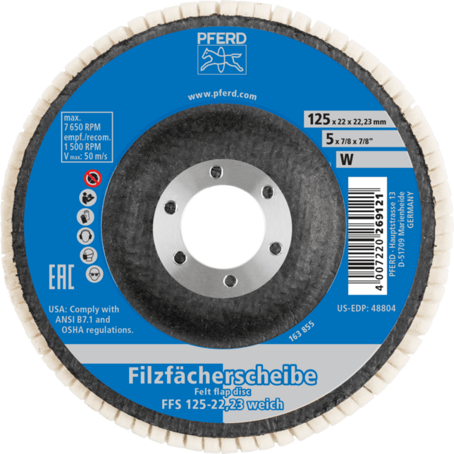 PFERD TOOLS Filcové náradie FFS 125/22,23 W