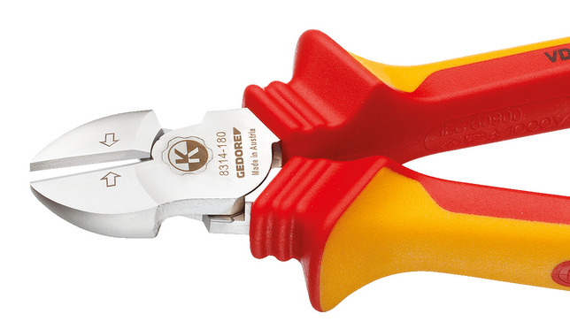 GEDORE VDE 8314-180 H Silné bočné kliešte VDE s izolačným krytom 180 mm