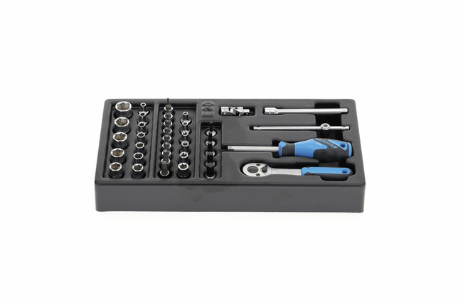 GEDORE 1500 ES-20 Sada nástrčných kľúčov 1/4" v module 1/3 ES