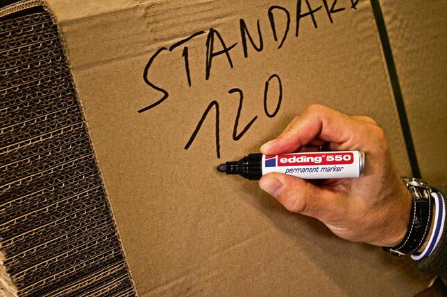 EDDING Permanentný popisovač 550 modrý lemovanie