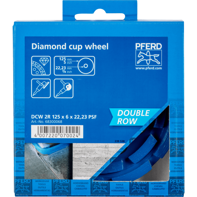 PFERD TOOLS Diamantové nástroje pre stavebný priemysel DCW 2R 125X6X22,23 PSF