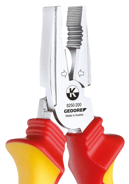 GEDORE VDE 8250-200 H Silné univerzálne kliešte VDE s izolačným krytom 200 mm