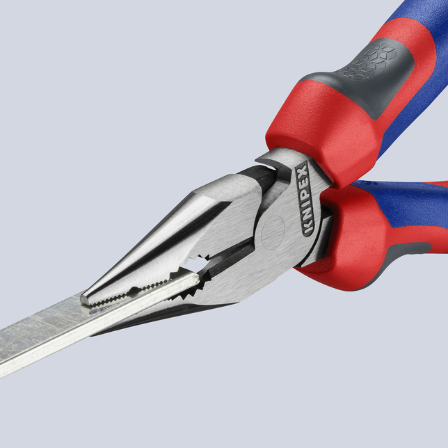 KNIPEX 08 22 145 SB Kombinované kliešte s ihlovým nosom čierne atramentované 145 mm