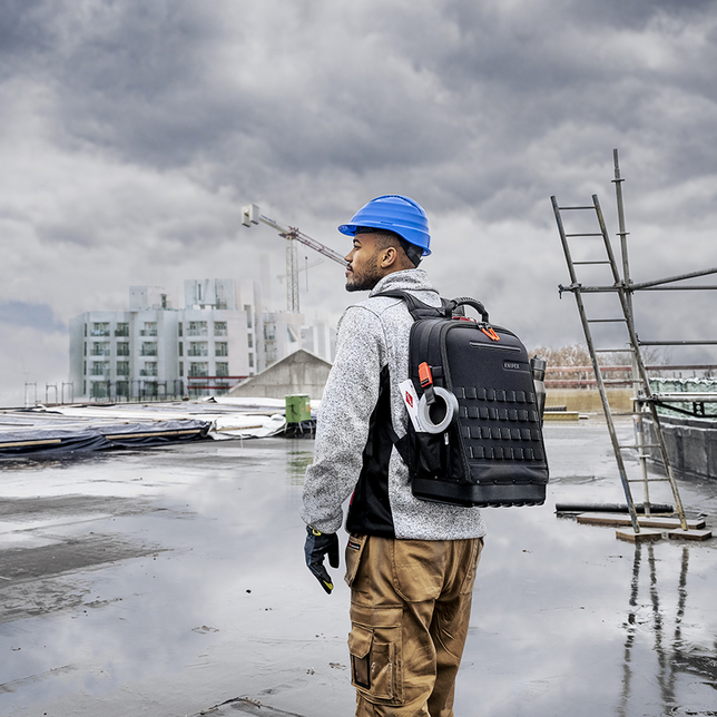 KNIPEX 00 21 50 S Batoh na náradie Modular X18 Inštalatérsky 17 dielov 530 mm