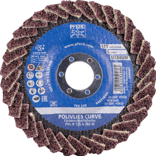 PFERD TOOLS Fleece vrstvené (netkané) náradie PVL-R 125 A 180 M