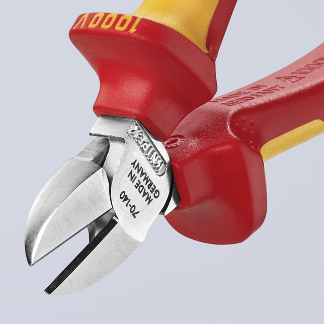 KNIPEX 70 06 140 SB Bočné cvikacie kliešte izolované s multi-komponentnými rukoväťami, VDE testované