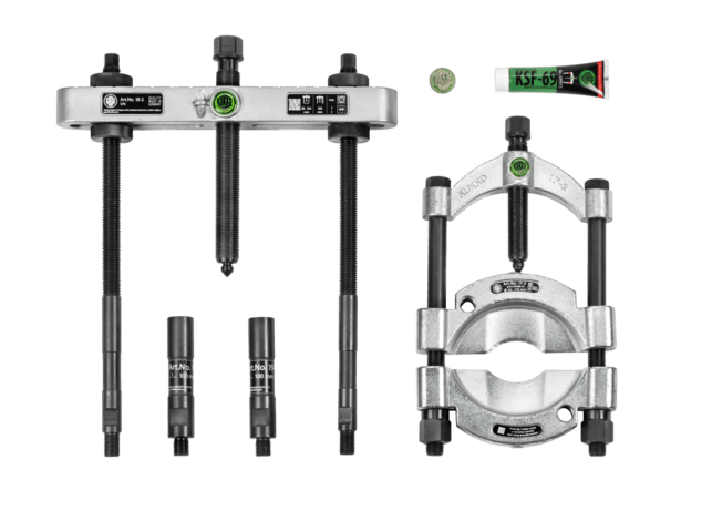 KUKKO 17-B | 4-dielna sada separátorov s rýchloupínacou tlakovou vretenou Ø 22-115 mm/350 mm