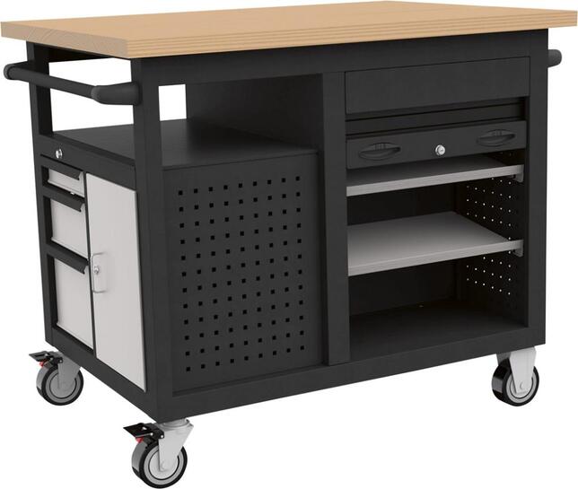 FORTIS Stôl pracovný 1120x790x1005 7Z pojazdný Fortis