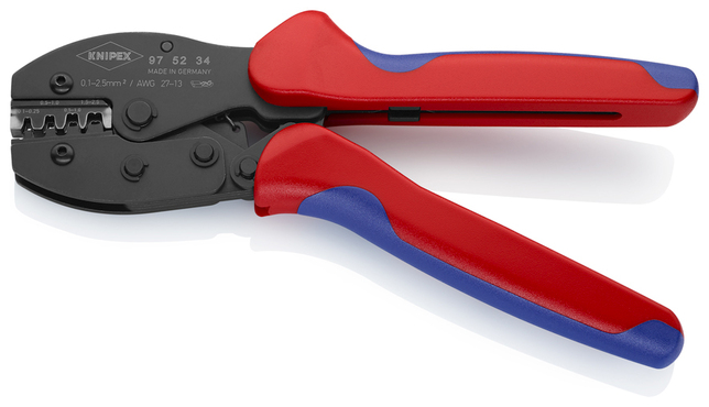 KNIPEX 97 52 34 SB PreciForce® Lisovacie kliešte s multi-komponentnými úchopmi leštené 220 mm