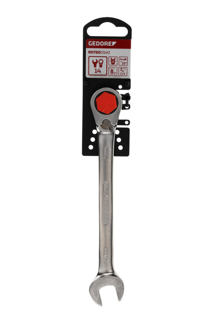 GEDORE RED Kľúč očkoplochý 14mm račňový 15 st. R07200140 Gedore Red