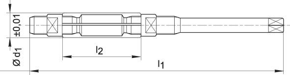 BECK Výstružník ručný nastaviteľný 6,4mm HSS Beck