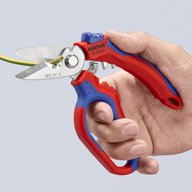 KNIPEX 95 05 20 SB s multi-komponentnými úchopmi, vystuženými sklenenými vláknami zrkadlovo leštené 