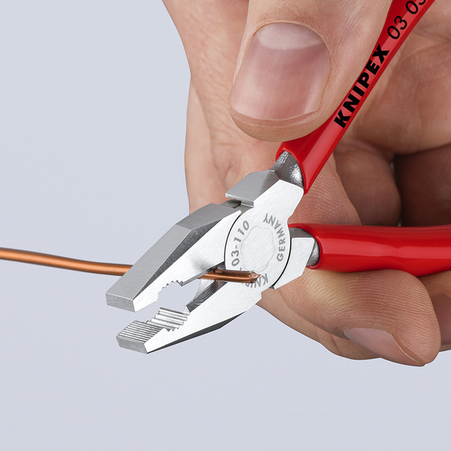 KNIPEX 03 03 110 Mini kombinované kliešte poplastované pochrómované 110 mm