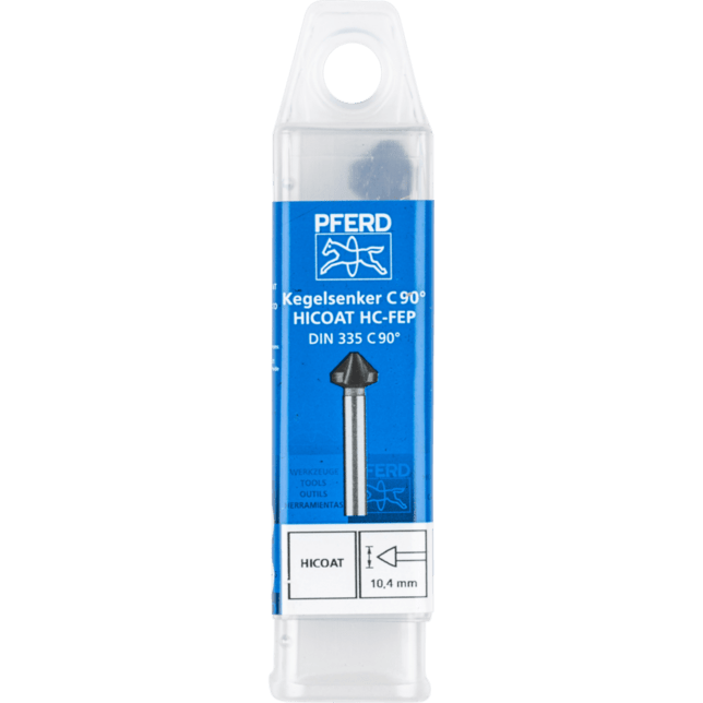 PFERD TOOLS Vrtacie a ponorné nástroje KES HSS DIN 335 C90° HC-FEP 10,4