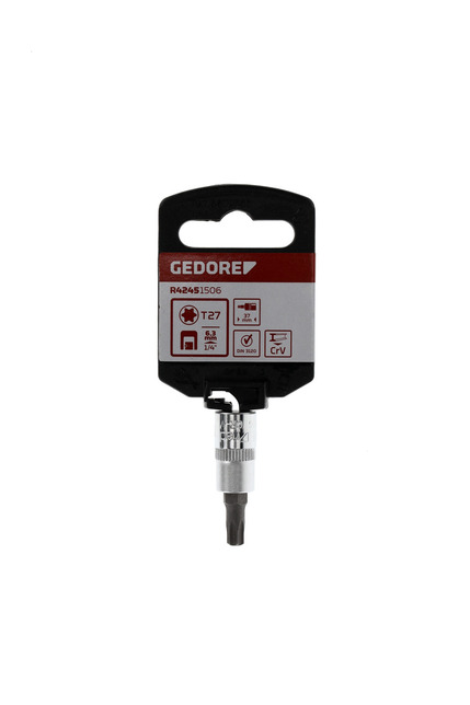 GEDORE RED Hlavica bitová 1/4 TORX T27 L37mm R42451506 Gedore Red