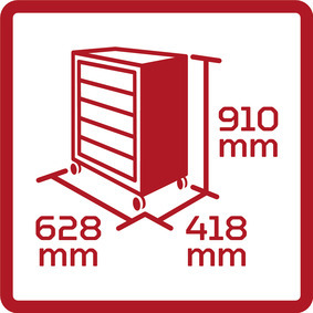 GEDORE RED Vozík dielenský 6 zásuviek MECHANIC R20150006 Gedore Red