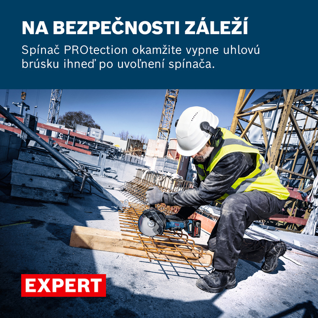 BOSCH EXPERT EXWS18V-180P - Akumulátorová uhlová brúska sólo - 06019H6M00