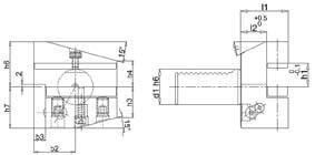 FORTIS Držiak VDI 50 32 / 25mm tvar B4 ľavý DIN69880 Fortis