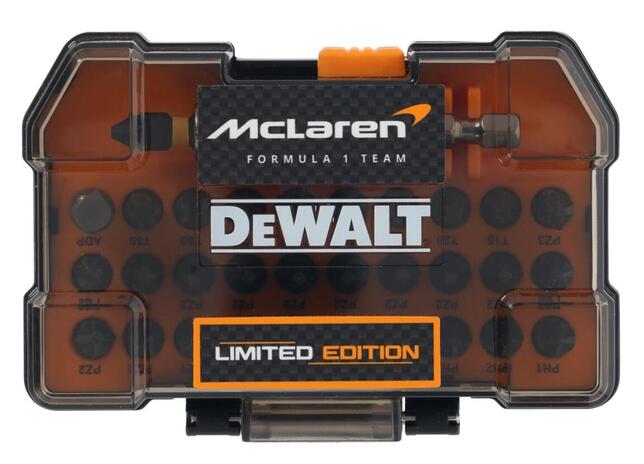 MCLAREN 32 részes tartozék készlet FLEXTORQ DT70901T bit tartóval