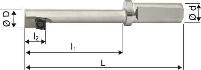 FORMAT Záhlbník spätný 180° IK D21 Z1 pro CCMT 09T304 Format
