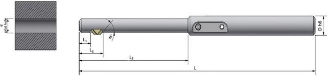 Nástroj na odihľovanie otvorov 4mm S8 EL-ME1040 GRATTEC