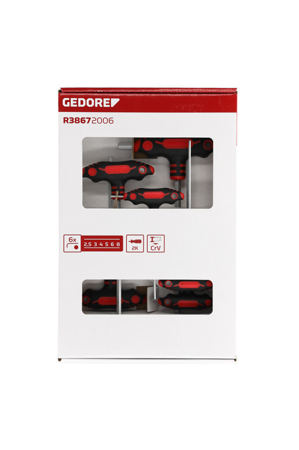 GEDORE RED Sada T-skrutkovačov 6 diel R38672006 Gedore Red