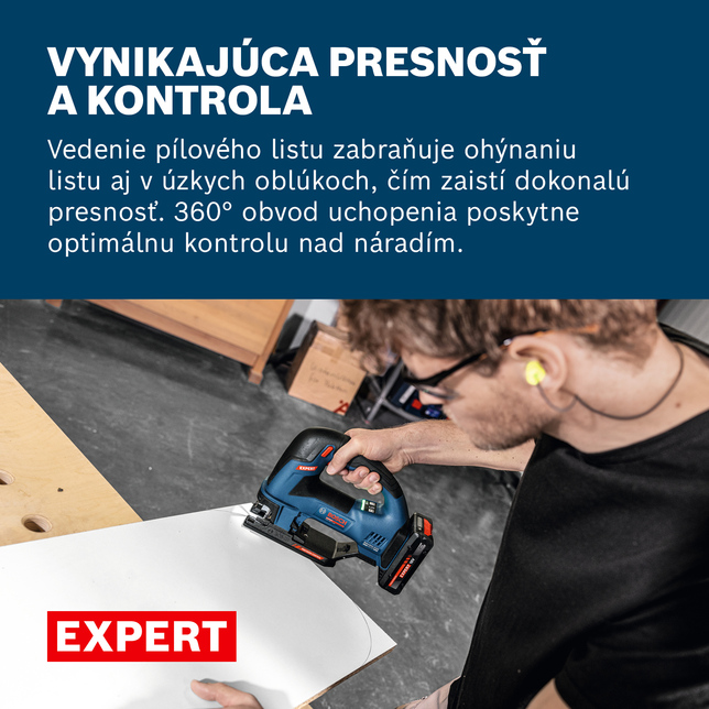 BOSCH EXPERT EXST18V-155B - Akumulátorová priamočiara píla sólo - 06015B1100
