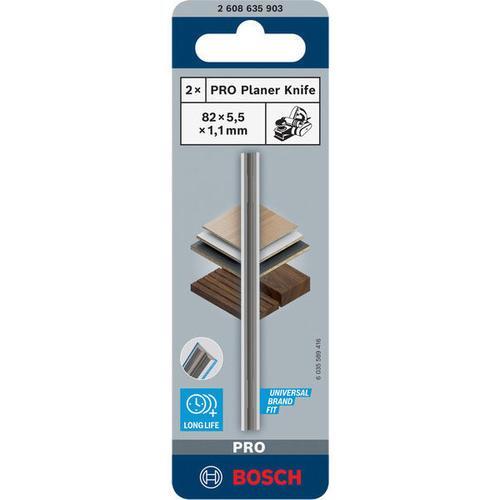 BOSCH Hobľovací nôž PRO, 82 × 5,5 × 1,1 mm - 2608635903