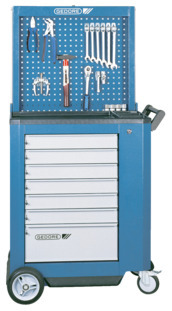 GEDORE R 2004 L Stena z perforovanej plechovej dosky 768x770x116mm spúšťaná