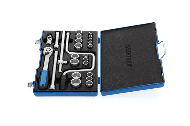 GEDORE D 19 TMU-10 Sada nástrčných kľúčov 1/2" 25-dielna UD 10-32 mm