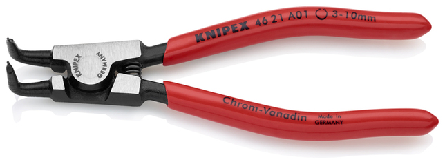 KNIPEX 46 21 A01 SB Kliešte na poistné krúžky pre vonkajšie poistné krúžky na hriadeľoch poplastovan
