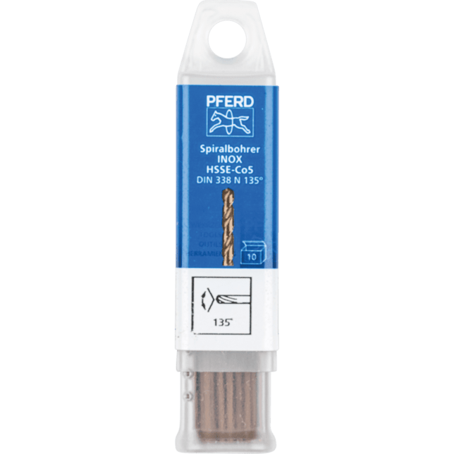 PFERD TOOLS Vrtacie a ponorné nástroje SPB DIN 338 HSSE N 1,5 INOX